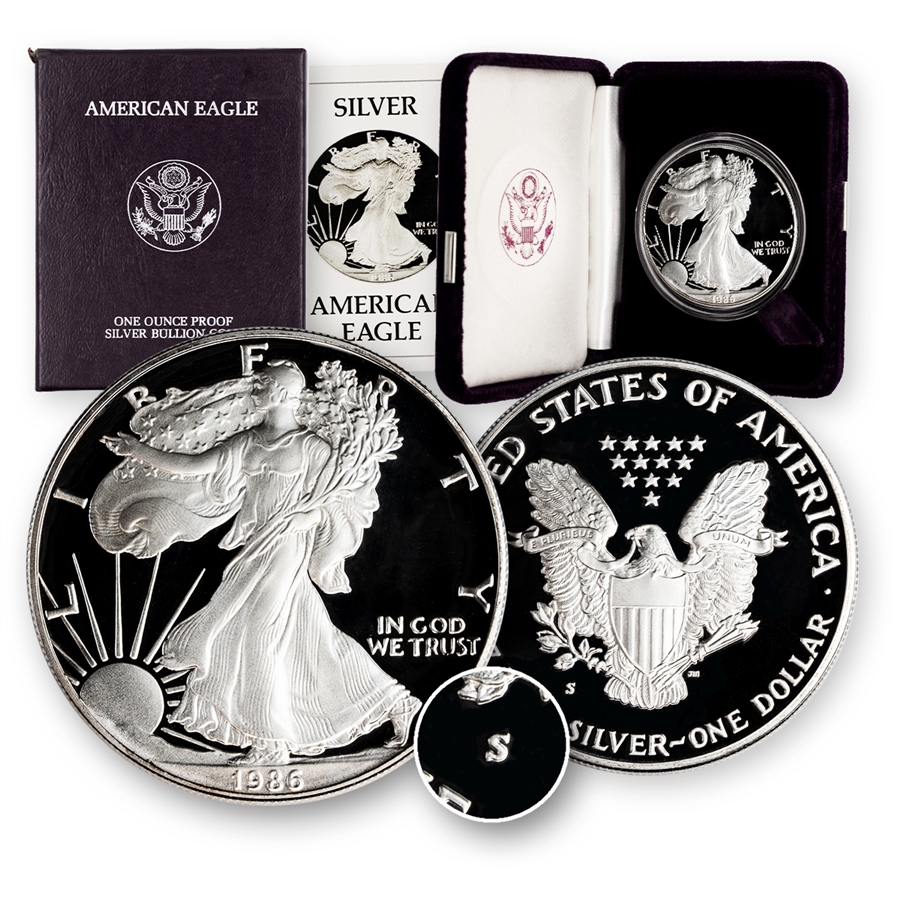 1986-S American Silver Eagle Proof
