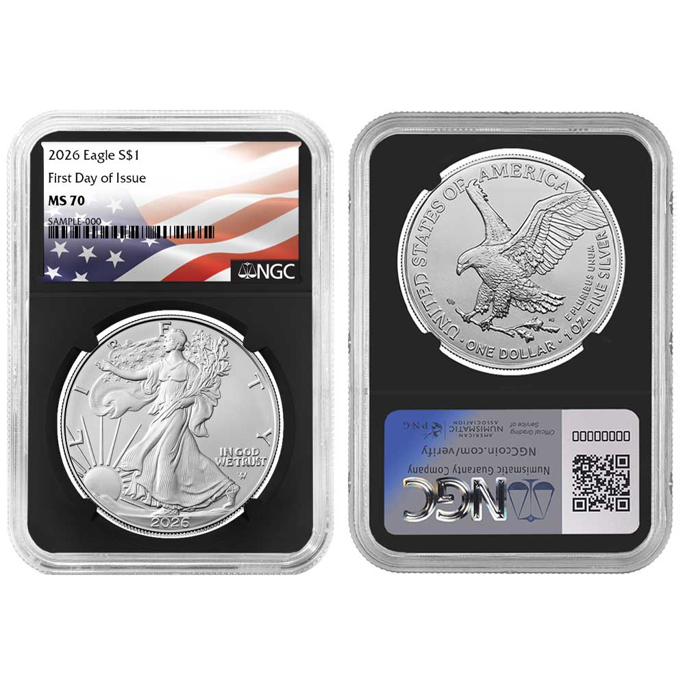 2026 $1 1-oz American Silver Eagle (Random Year, Varied Label)