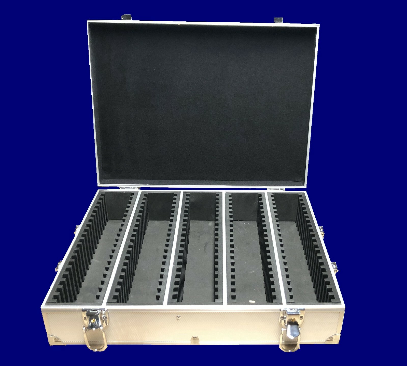ALUMINUM FRAME COIN STORAGE CASE HOLDS 100 PCGS NGC HOLDERS