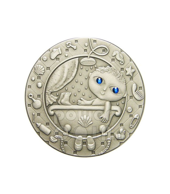 Belarus Zodiac Signs AQUARIUS NGC PCGS MS69 1oz .999 Silver Coin SWAROVSKI EYES