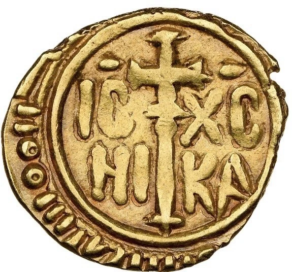 GOLD Italy 1105-1154 AD, Sicily Roger II Tari Palermo Crusaders Coin, NGC AU53