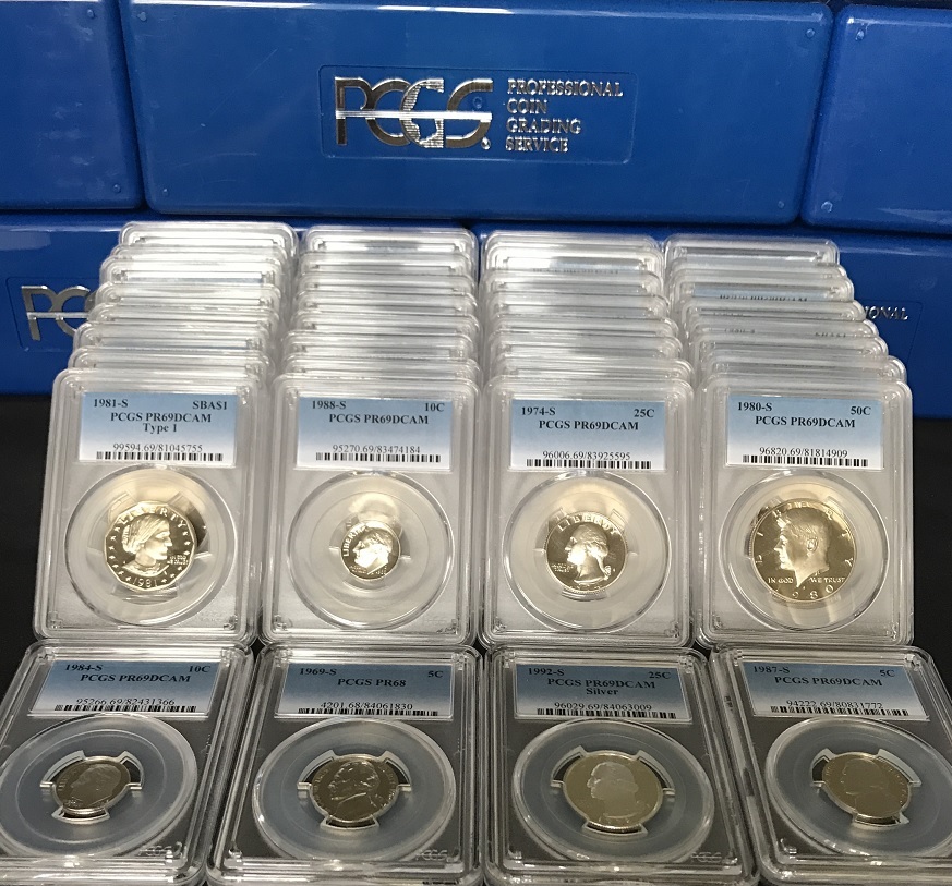 LOT of 200 PCGS/NGC Slabbed Graded U.S. Proof & Mint State Coins ✯ ESTATE SALE ✯