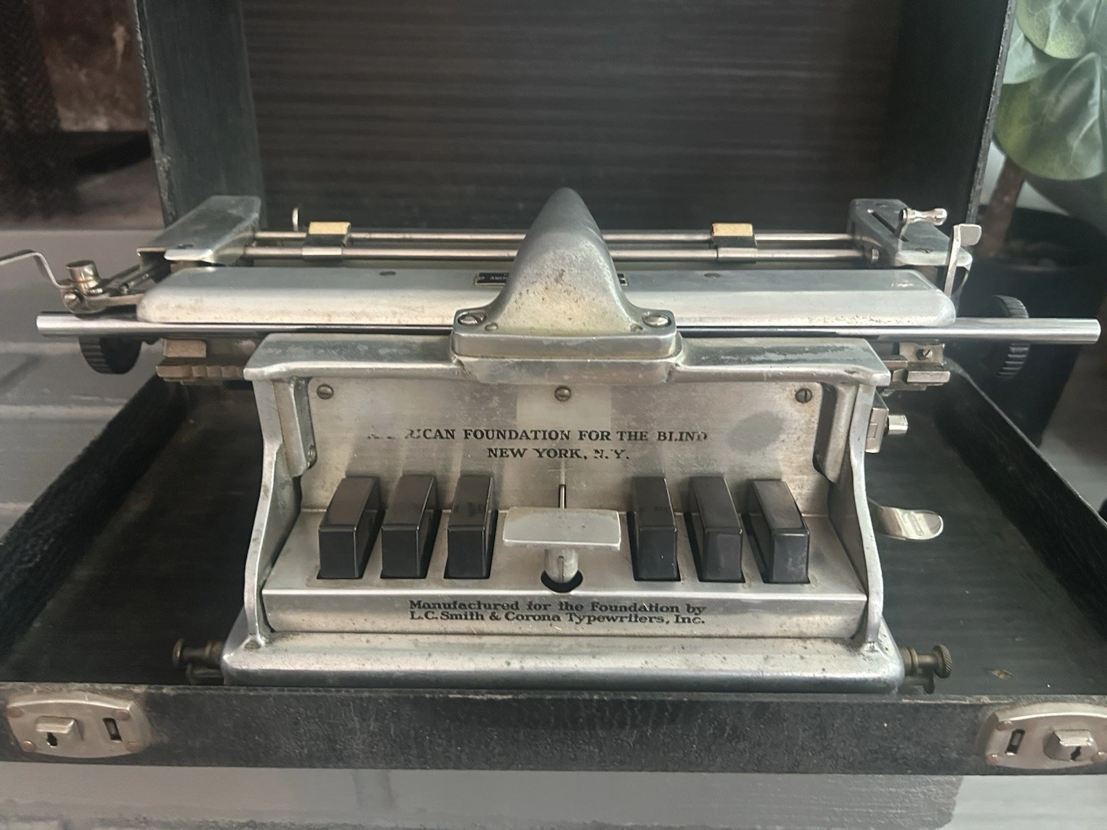 American Foundation For The Blind Braillewriter By L.C. Smith & Corona