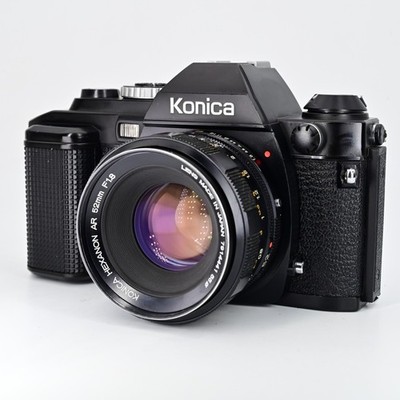 Konica FS 35mm SLR Film Camera With Hexanon 52mm F/1.8 Lens