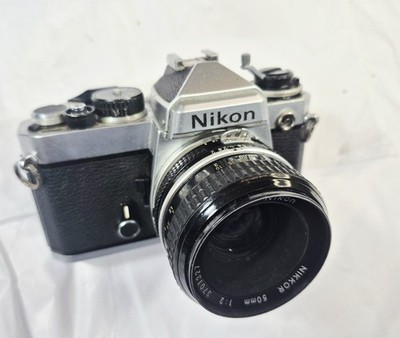 Nikon FE 35mm SLR Camera Body With Nikkor 50mm Lens