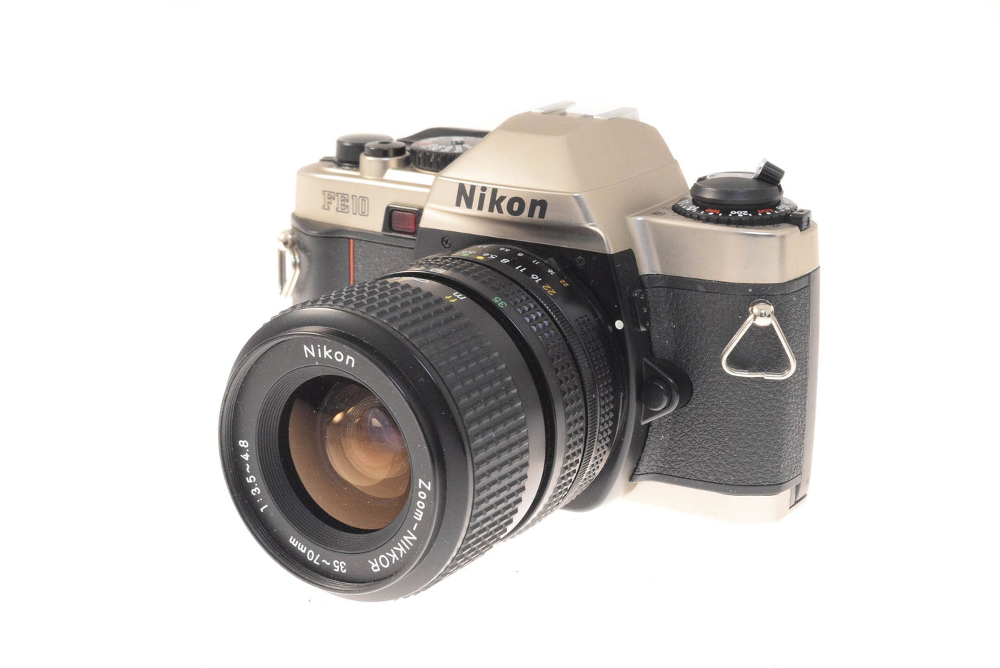 Nikon FE10 35mm SLR Camera With Zoom-Nikkor 35-70mm F/3.5-4.8 Lens