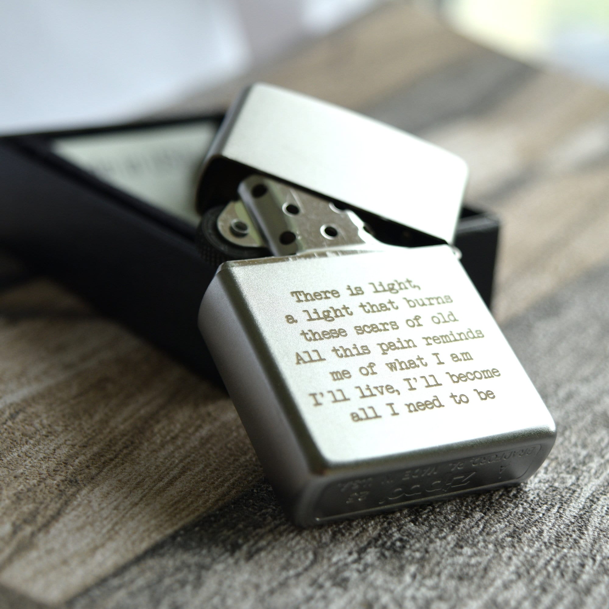 Zippo Engraved Lighter