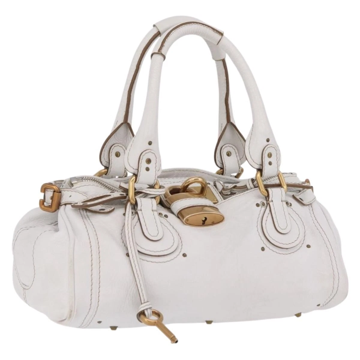 Chloe Paddington Regular Calfskin White (2005)
