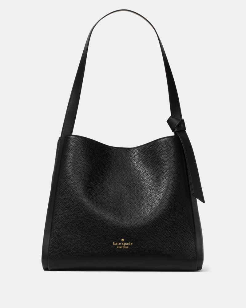 Kate Spade Knott Large Pebbled Leather Black (2020)