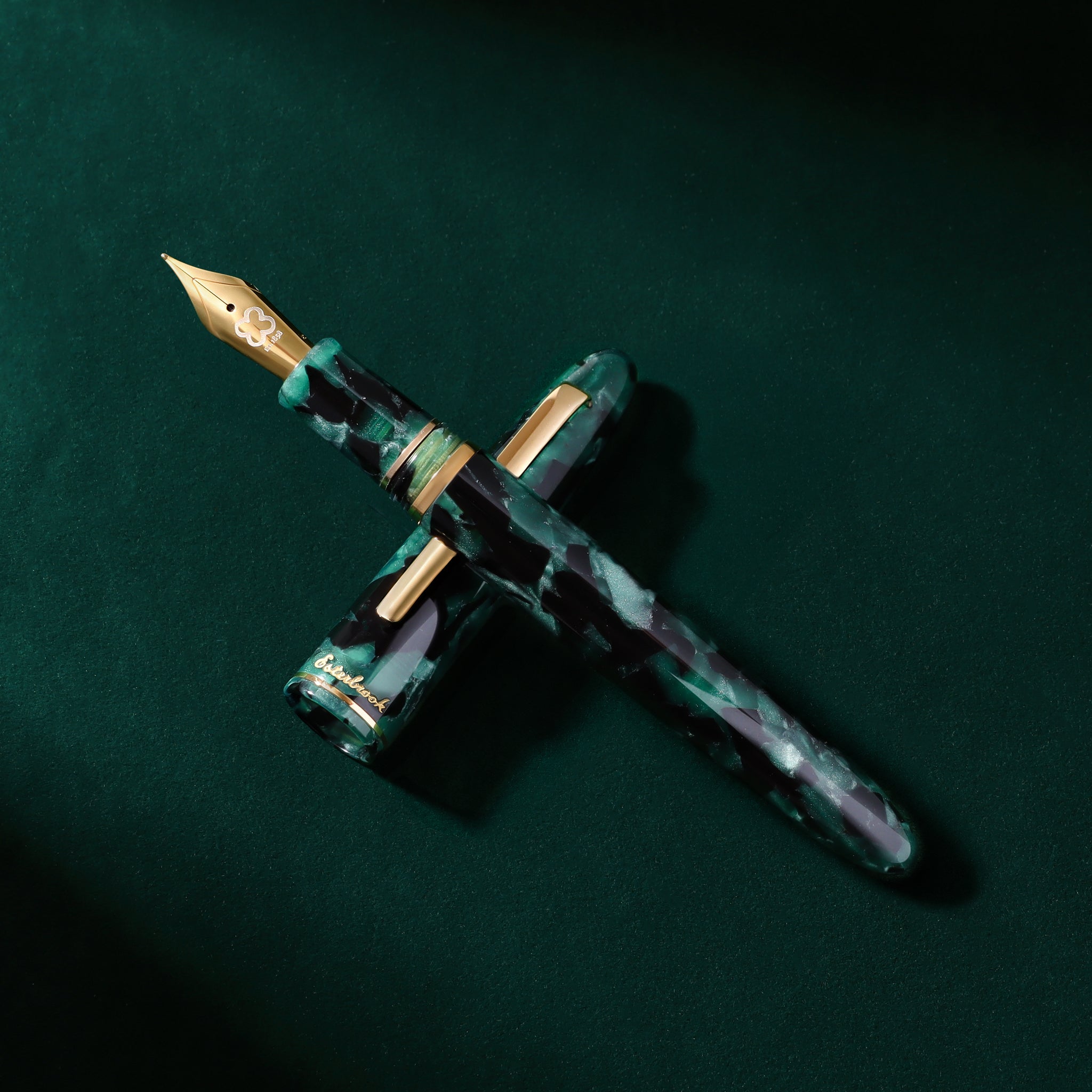Esterbrook Green Marbled Fountain Pen