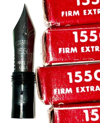 Esterbrook Renew-Point Fountain Pen Nibs Lot (9556 Firm Fine, 1550 Firm Extra Fine, 2668 Firm Medium)