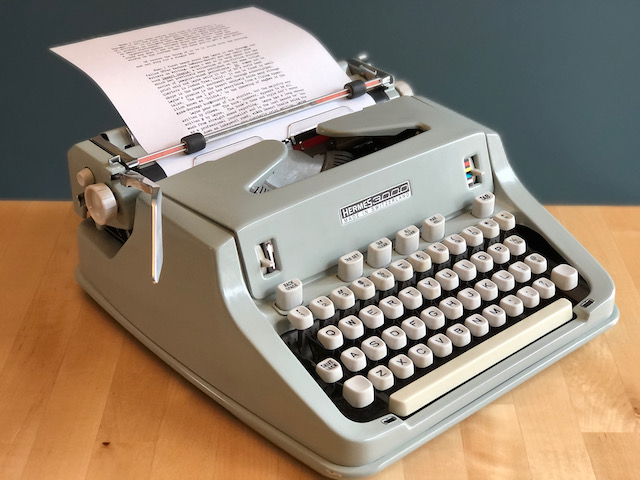 Hermes 3000 Curvy Typewriter First Generation
