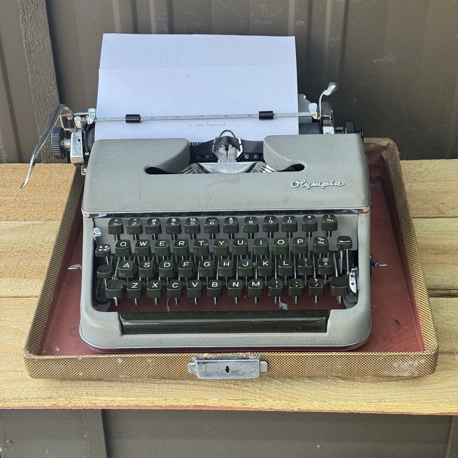Olympia SM2 Portable Typewriter