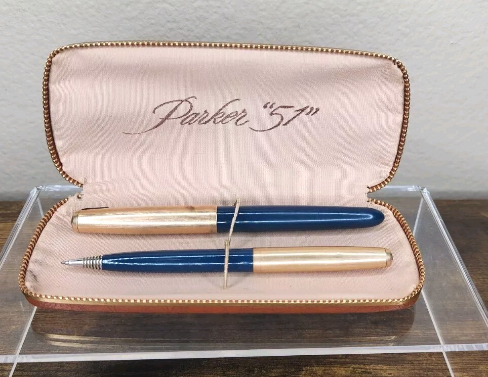 Parker 51 Fountain Pen And Pencil Set