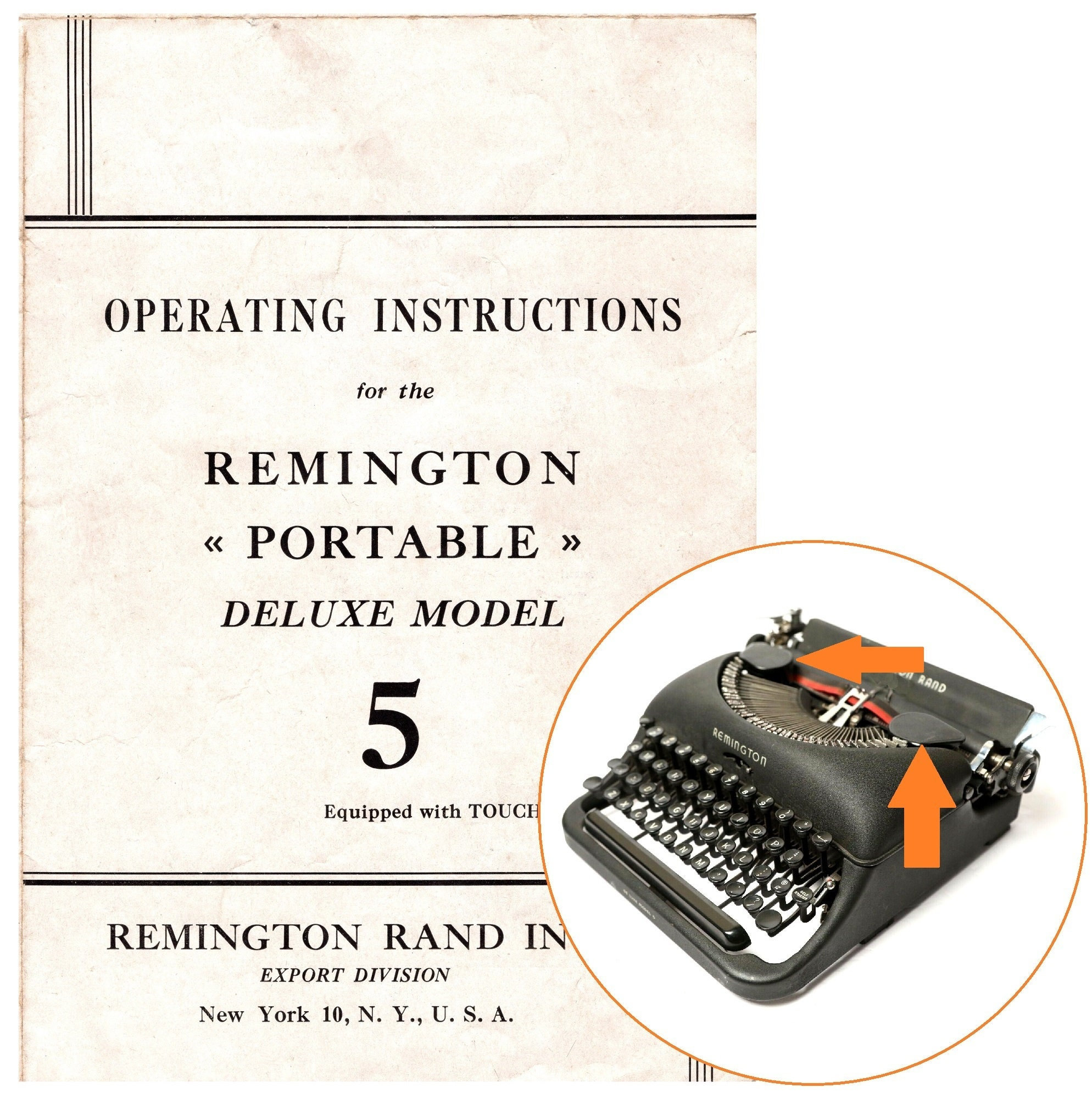 Remington Deluxe Model 5 Typewriter Manual