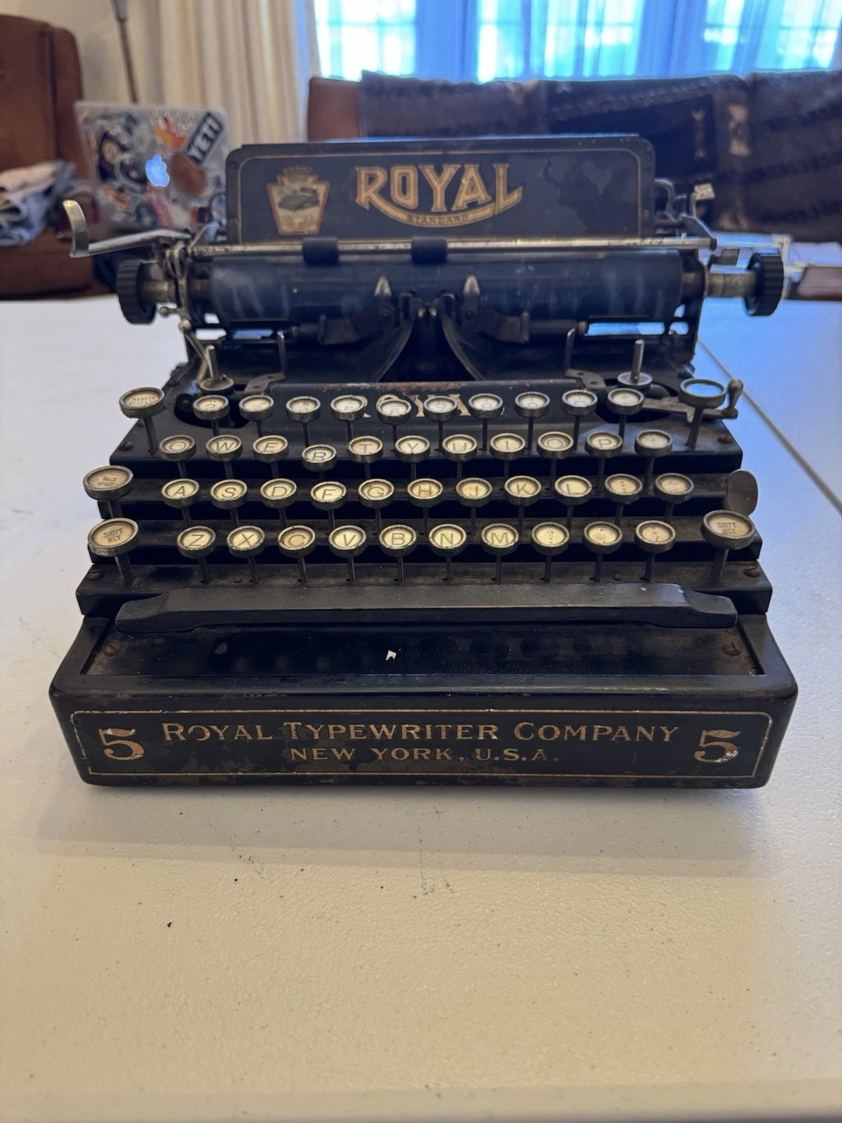 Royal Standard No. 5 Flatbed Typewriter