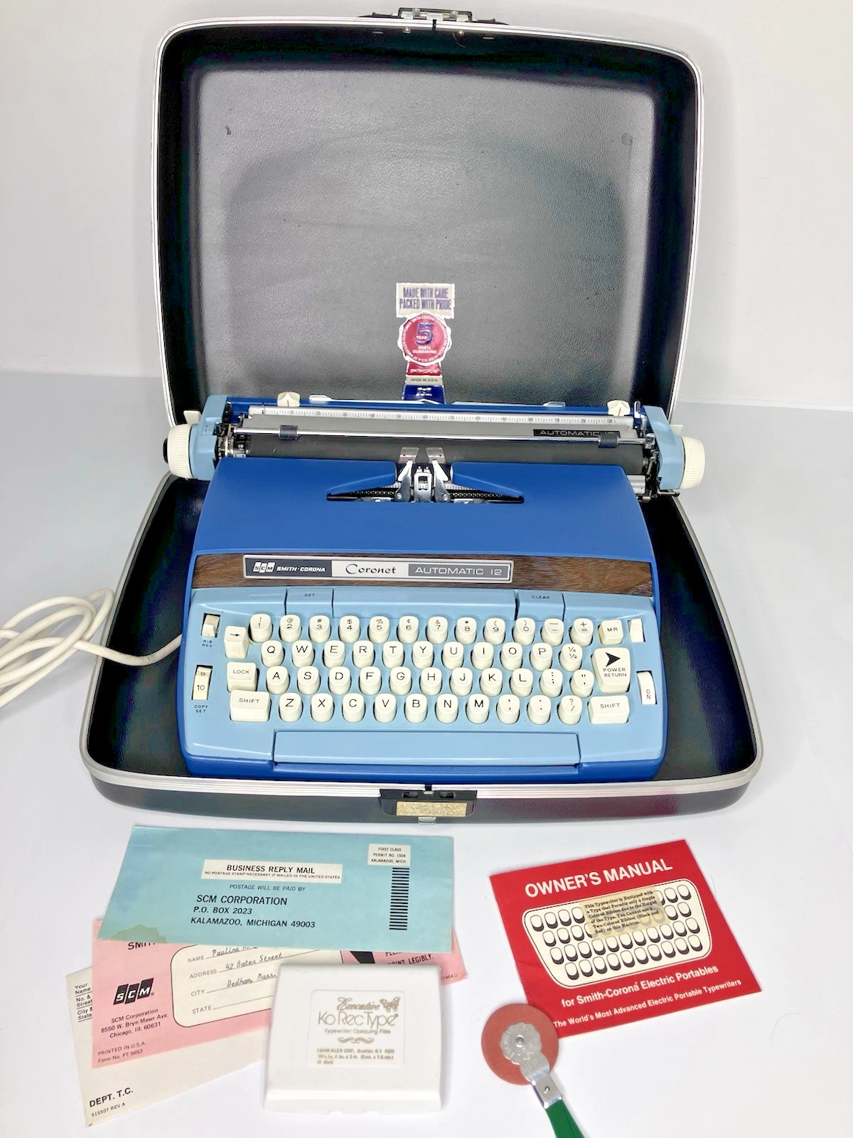 Smith-Corona Coronet Automatic 12 Electric Typewriter