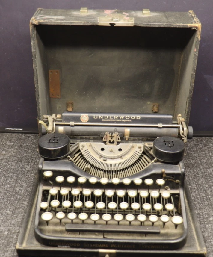 Underwood Standard Portable Four-Bank Typewriter