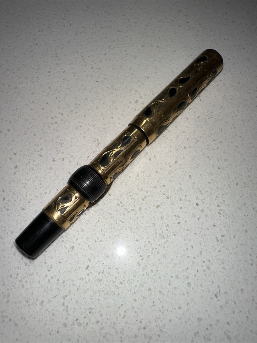 Vintage Gold Filled Filigree Overlay Fountain Pen