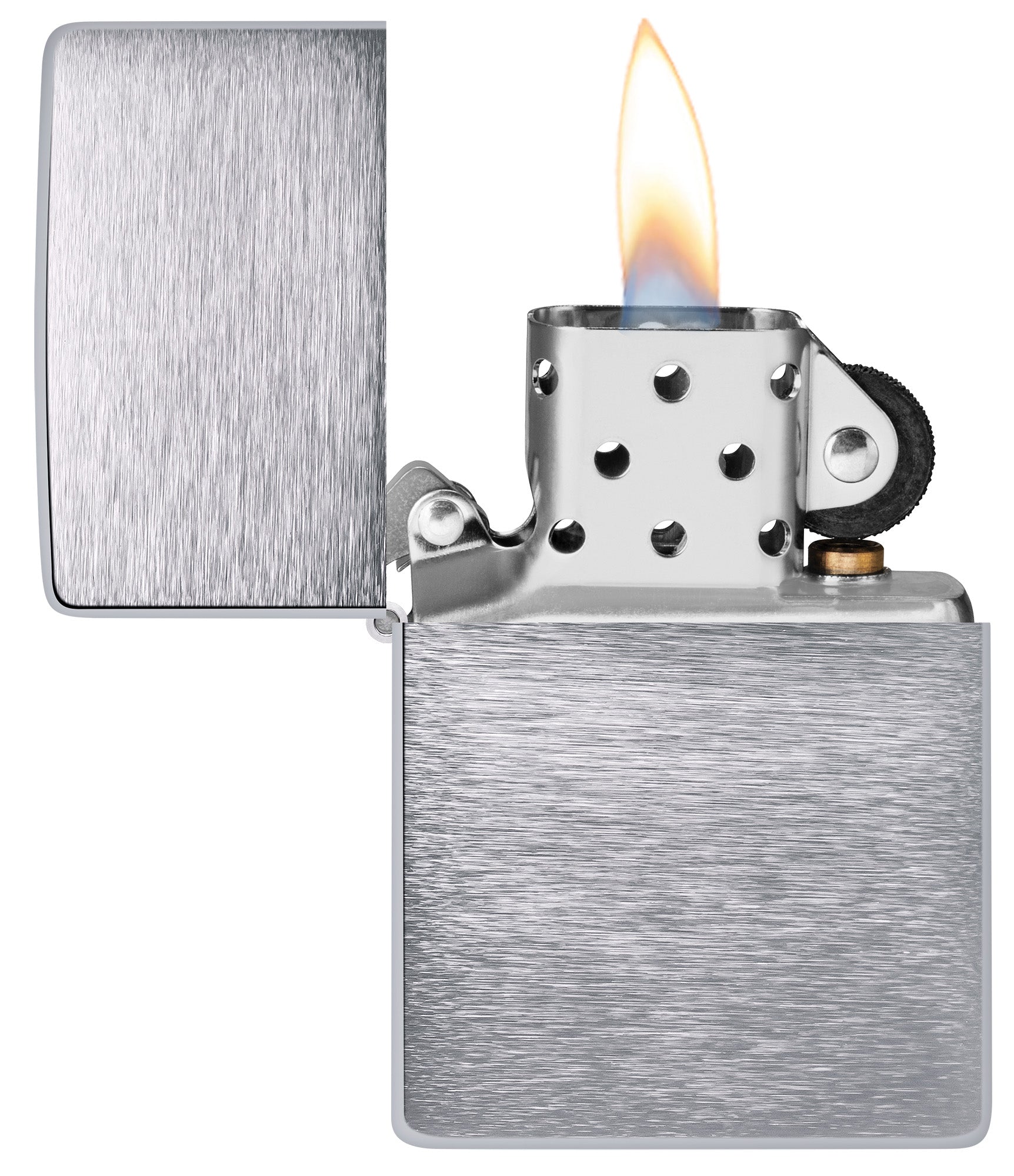 Vintage Zippo Brushed Chrome 1950s-60s Lighter