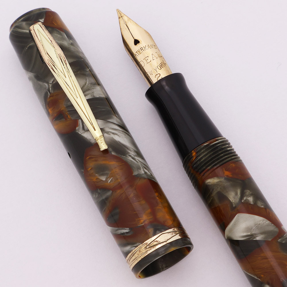 Waterman 92 Marbled Celluloid Lever-Fill Fountain Pen