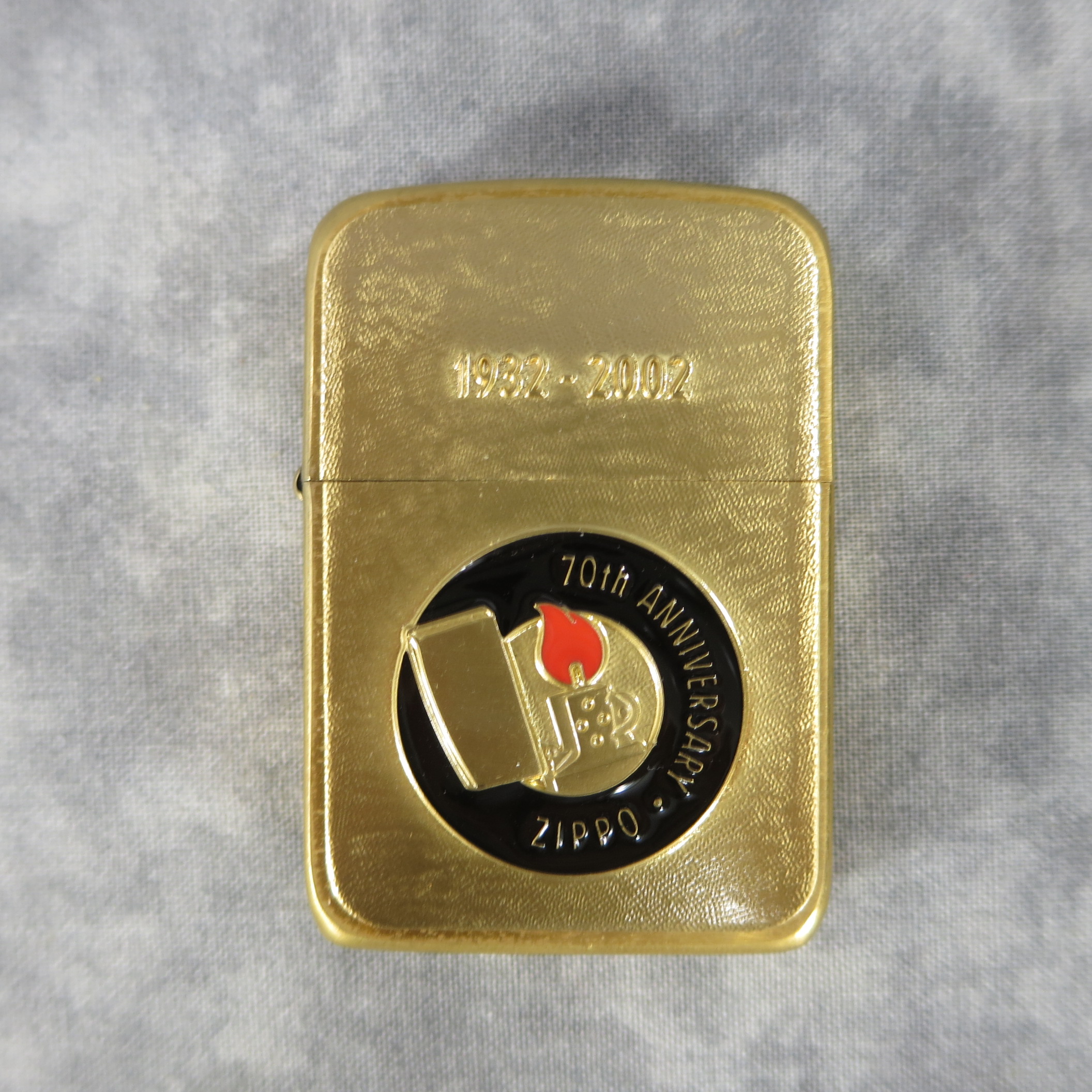 Zippo 1941 Replica 70th Anniversary 1932-2002 Brass Lighter
