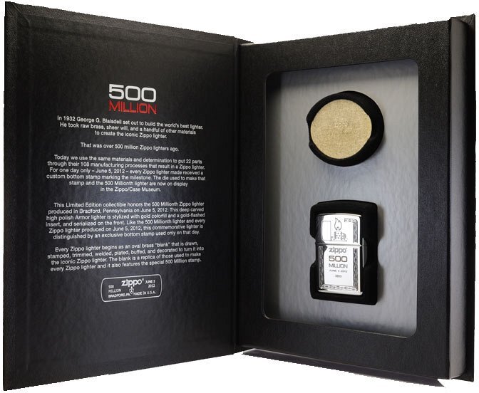 Zippo 500 Millionth Commemorative Lighter