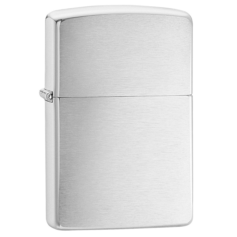 Zippo Brushed Chrome Blank Lighter