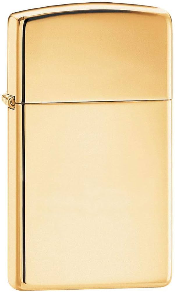 Zippo Slim Brushed Brass Lighter
