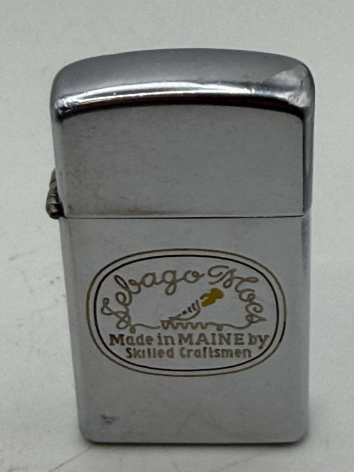 Zippo Slim Chrome Lighter 1962