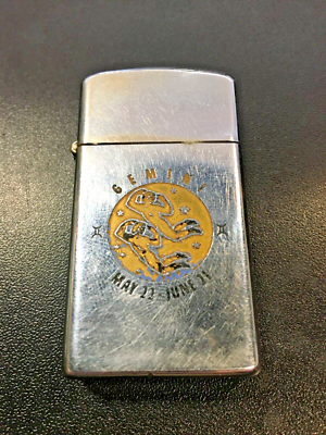 Zippo Slim Gemini Zodiac Lighter 1972