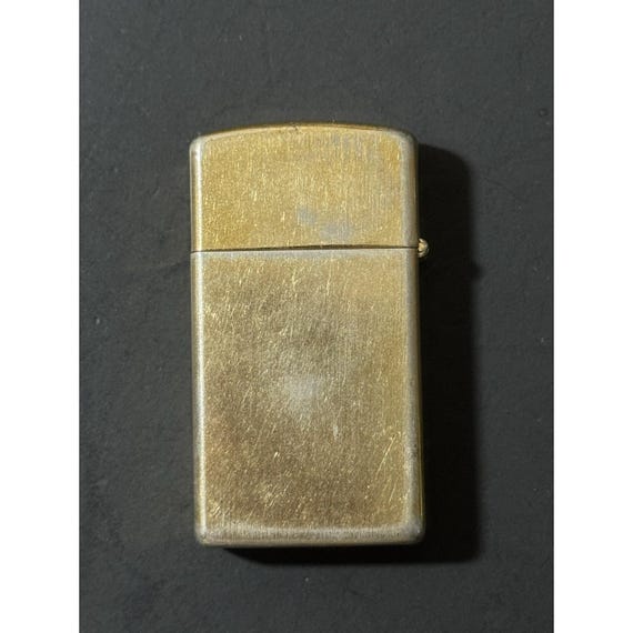 Zippo Slim Gold-Tone Engine-Turned Lighter