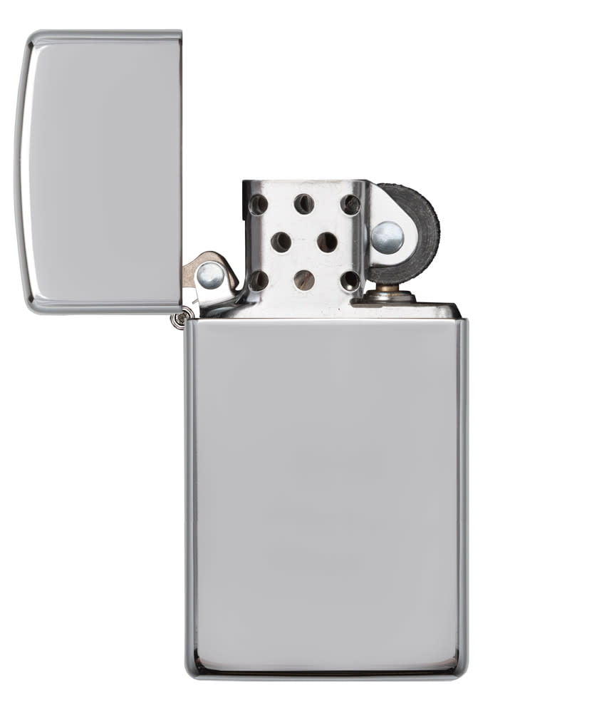 Zippo Slim Lighter Lot (2 Boxed High Polish Chrome + 1 Loose)