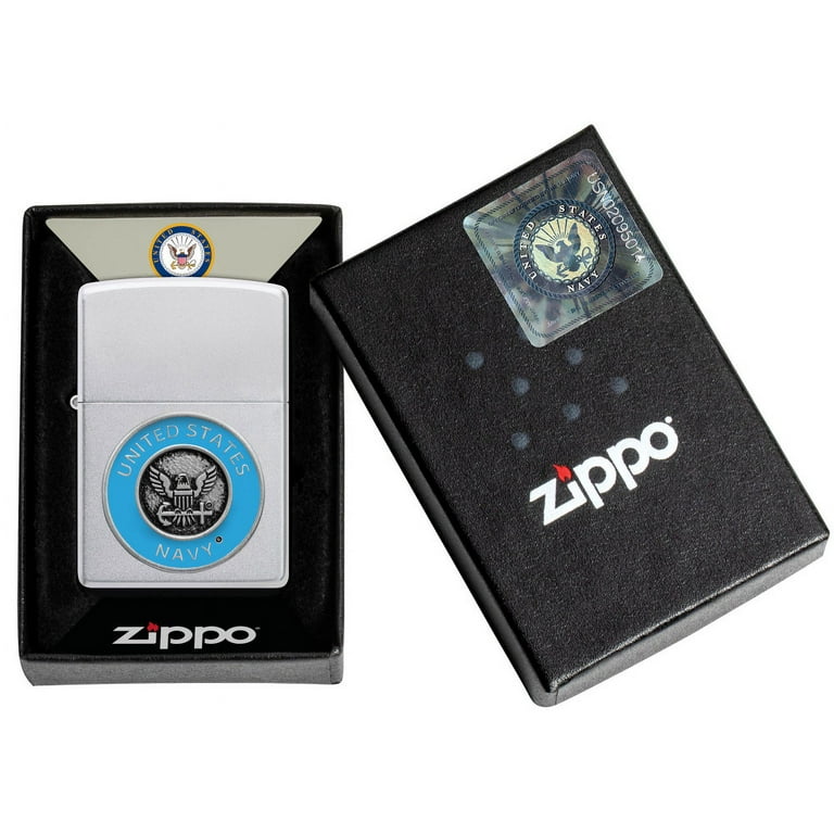 Zippo Slim Lighter United States 20 Years Service Emblem