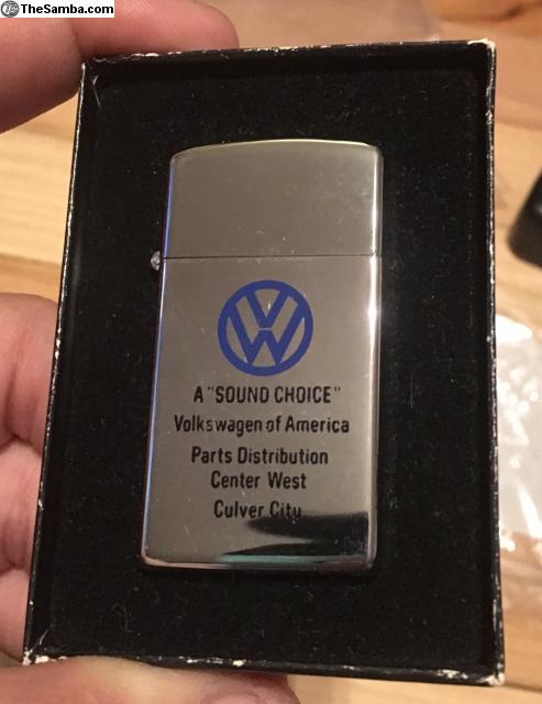 Zippo Slim Lighter Volkswagen Of America "A Sound Choice" Parts Distribution Center West Culver City