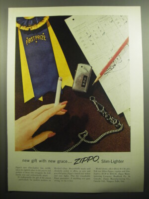 Zippo Slim Roadway Express Advertising Lighter