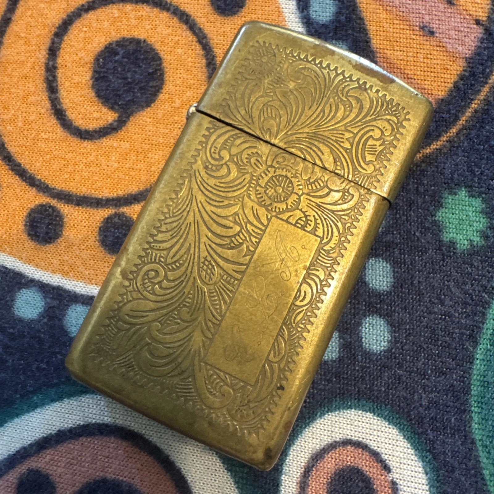 Zippo Slim Venetian Engraved Lighter