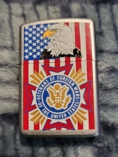 Zippo Slim Veterans Of Foreign Wars (VFW) Lighter