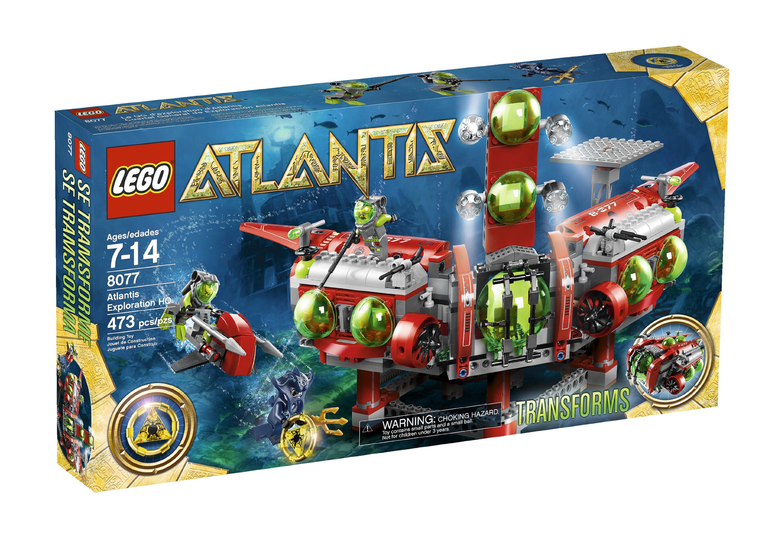 LEGO Atlantis 8077 Atlantis Exploration HQ
