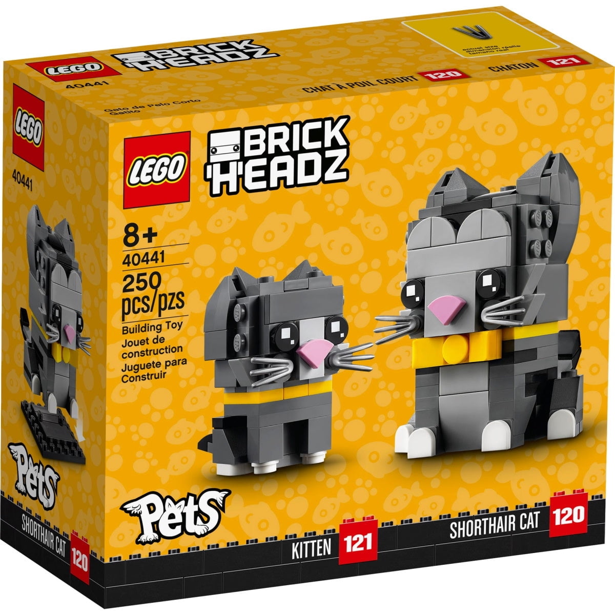 LEGO BrickHeadz Pets 40441 Shorthair Cat & Kitten