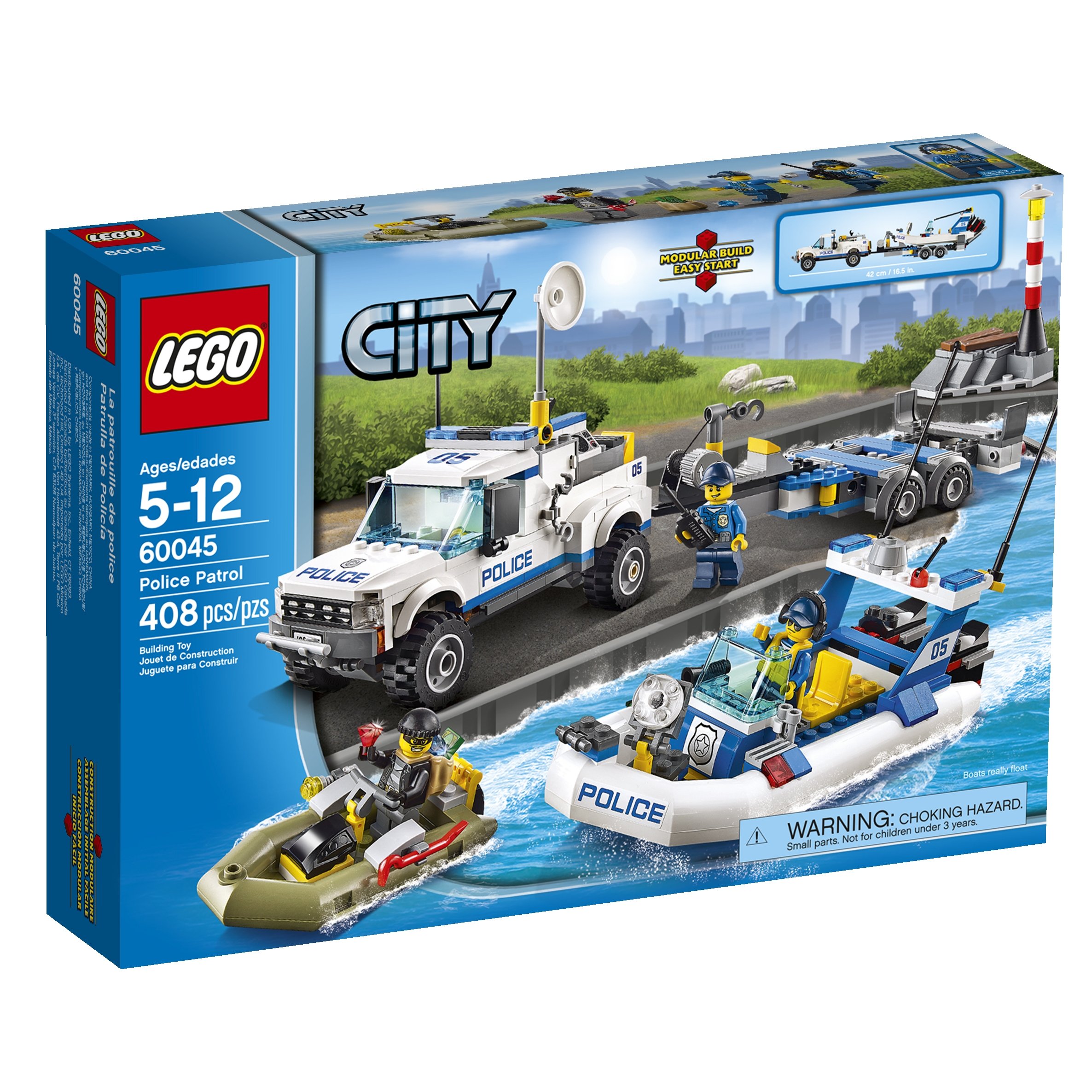 LEGO City Police Patrol Boat Set 60045