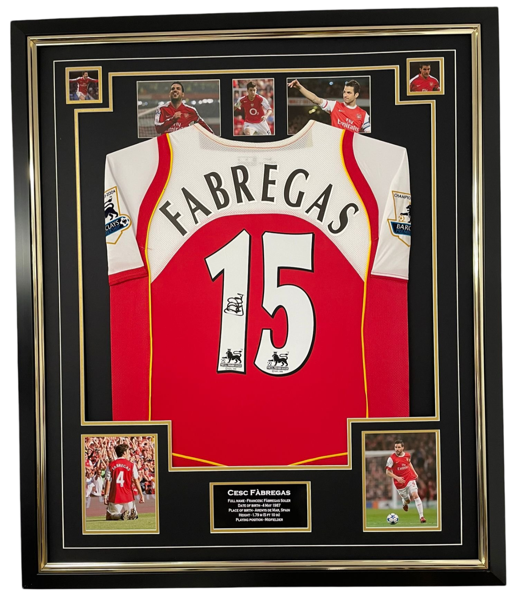 Cesc Fabregas Signed Arsenal Jersey