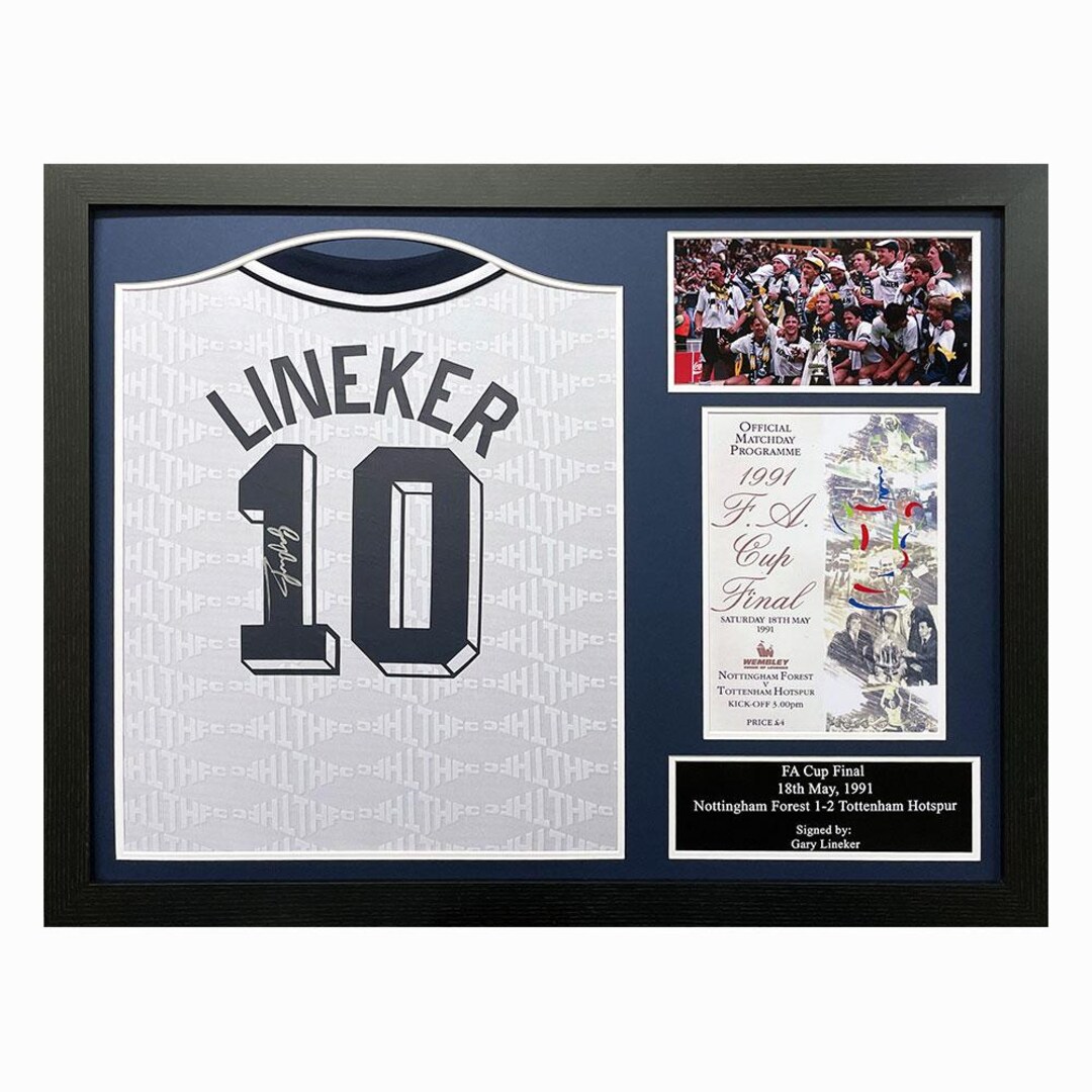 Gary Lineker Signed Tottenham Hotspur Jersey