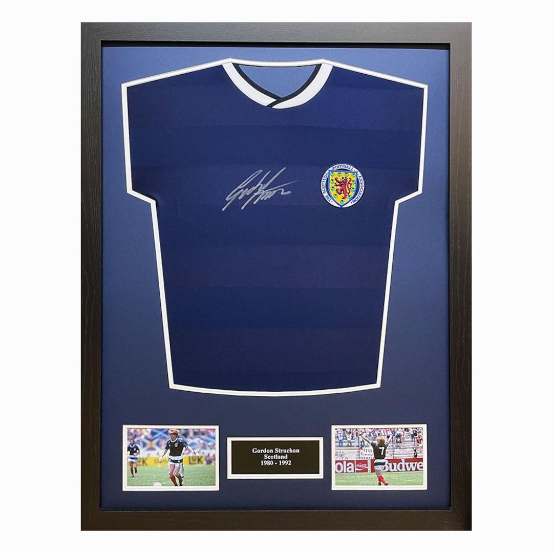 Gordon Strachan Signed Leeds United Jersey
