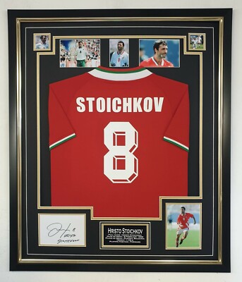 Hristo Stoichkov Signed Barcelona Jersey
