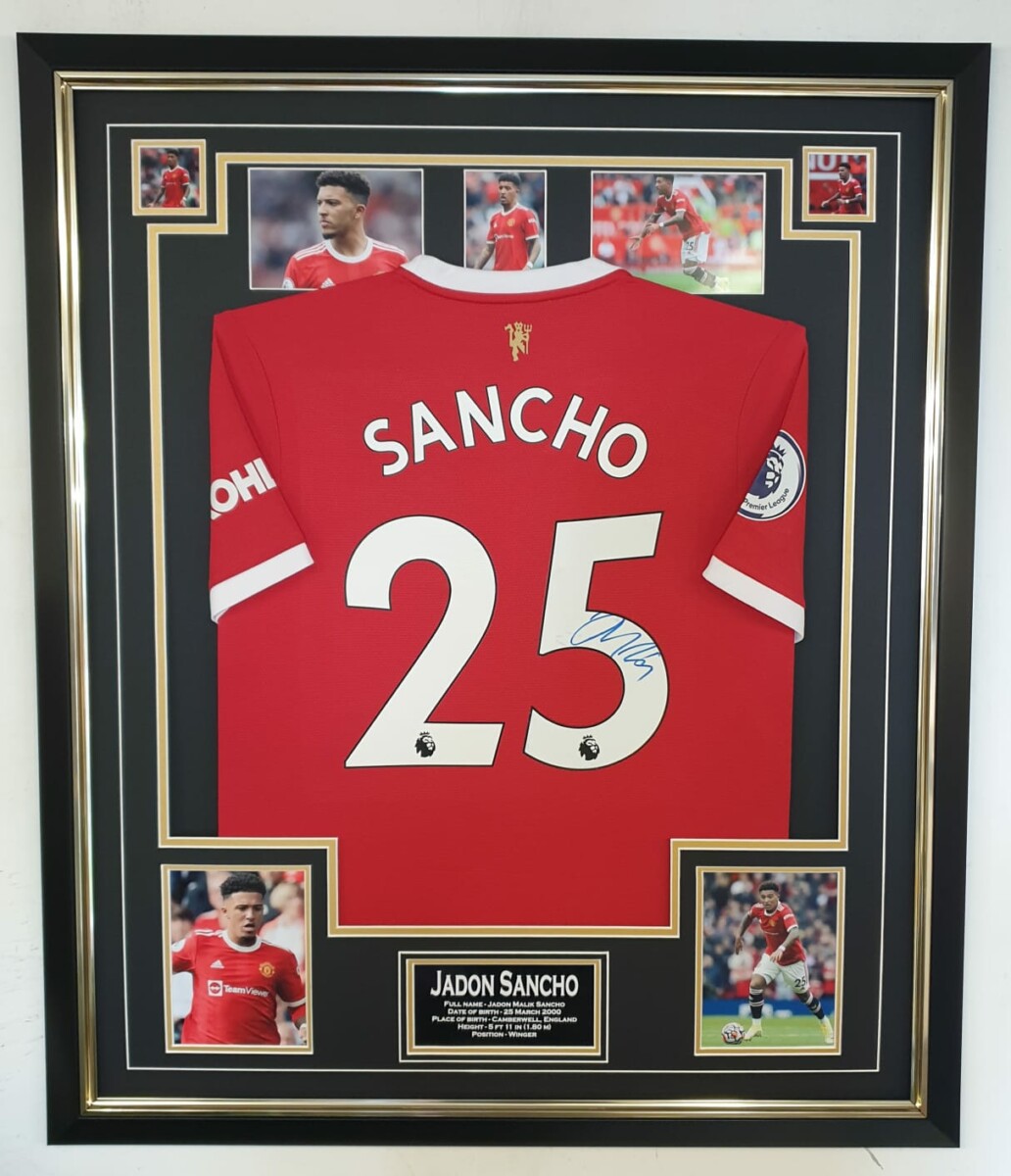 Jadon Sancho Signed Borussia Dortmund Jersey