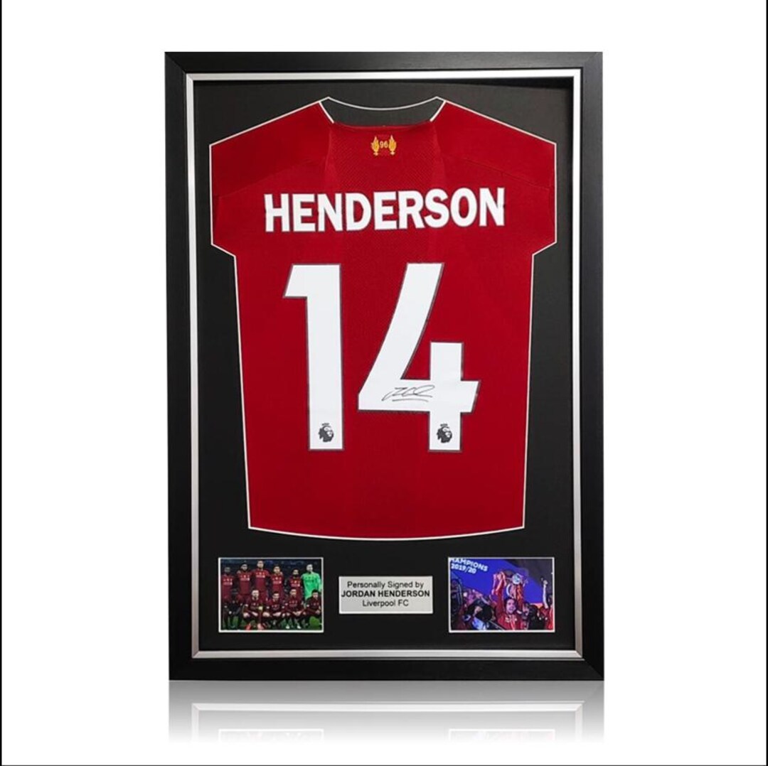 Jordan Henderson Signed Liverpool Jersey