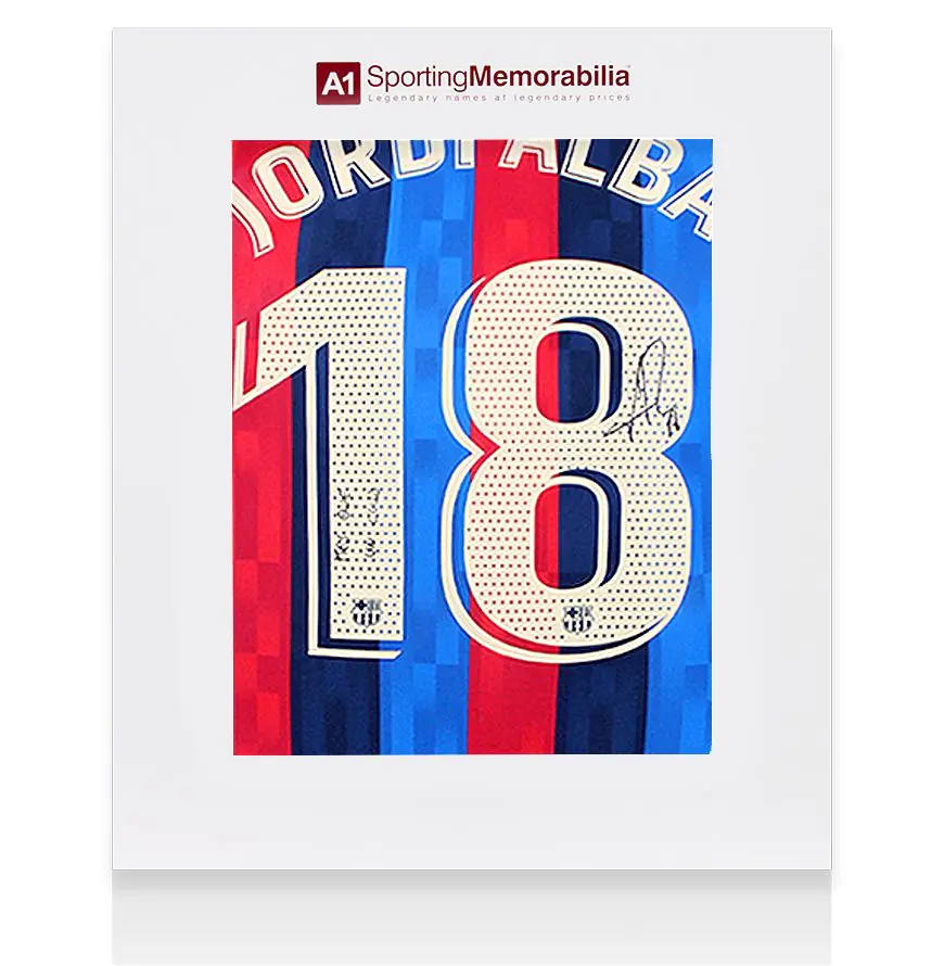Jordi Alba Signed Spain Jersey