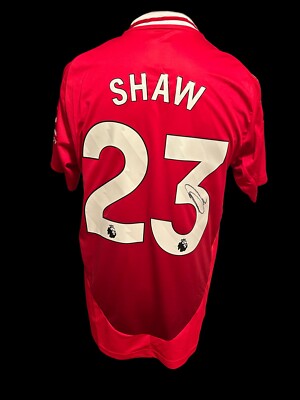 Luke Shaw Signed Manchester United Jersey