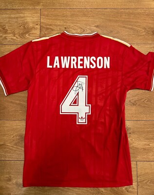 Mark Lawrenson Signed Liverpool Jersey